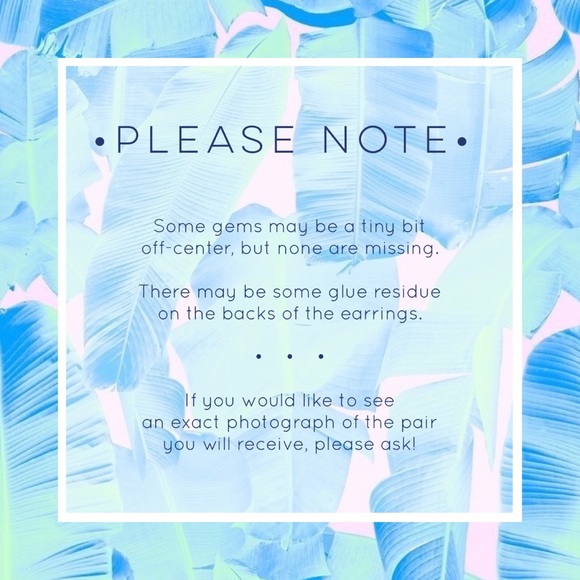 "Claire" Earrings || Clear Crystal Statement 2 - Picture 8 of 10